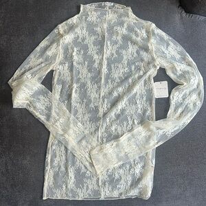 *NEW WITH TAGS* FREE PEOPLE Lady Lux Layering Top in Evening Creme
